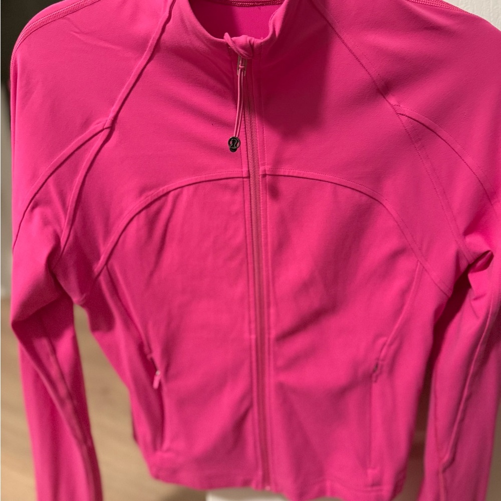 Lululemon Define Jacket Cropped Nulu Sonic Pink (old style) size 10